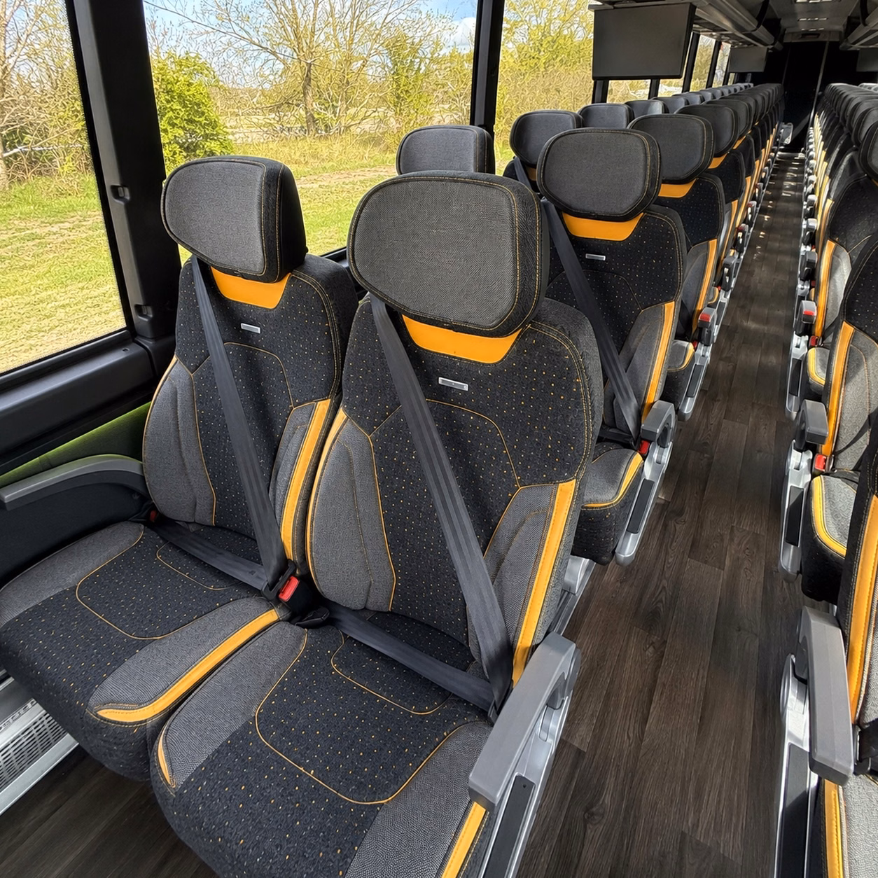 st petersburg charter bus interior